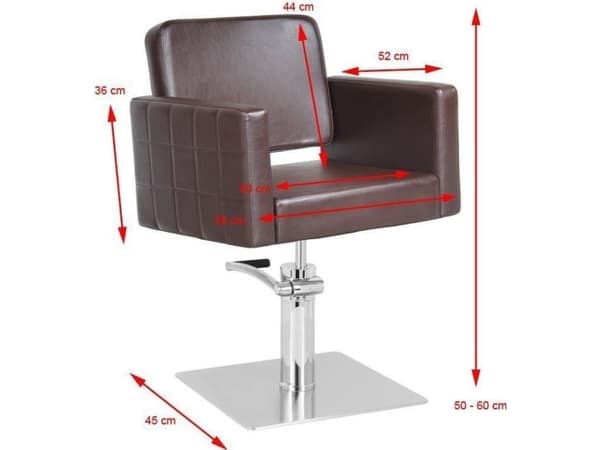Activeshop Gabbiano Ankara brun frisørstol