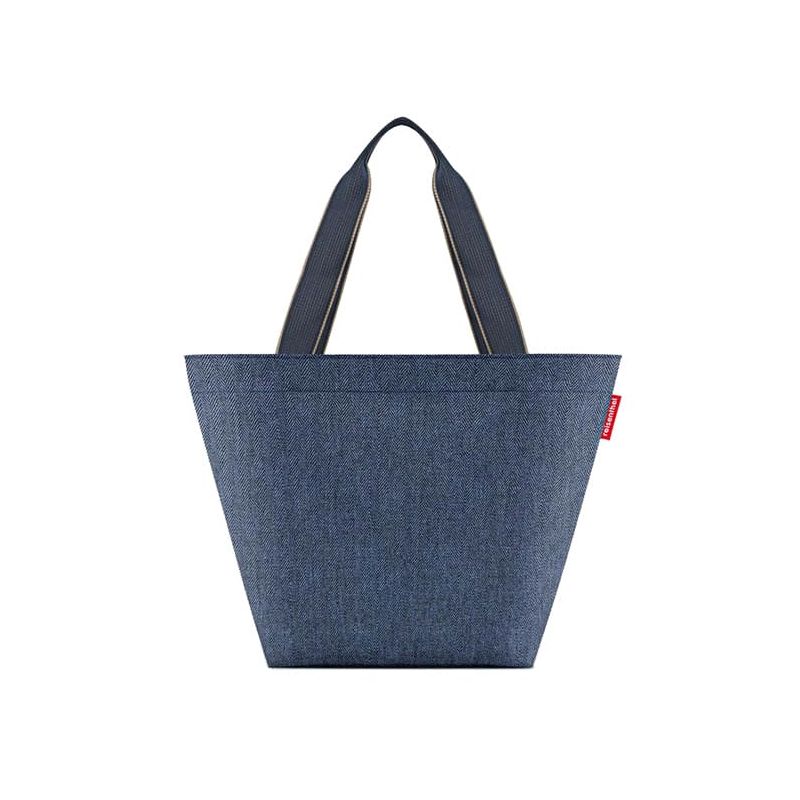 Sac shopping Shopper M 51 cm Herringbone Dark Blue