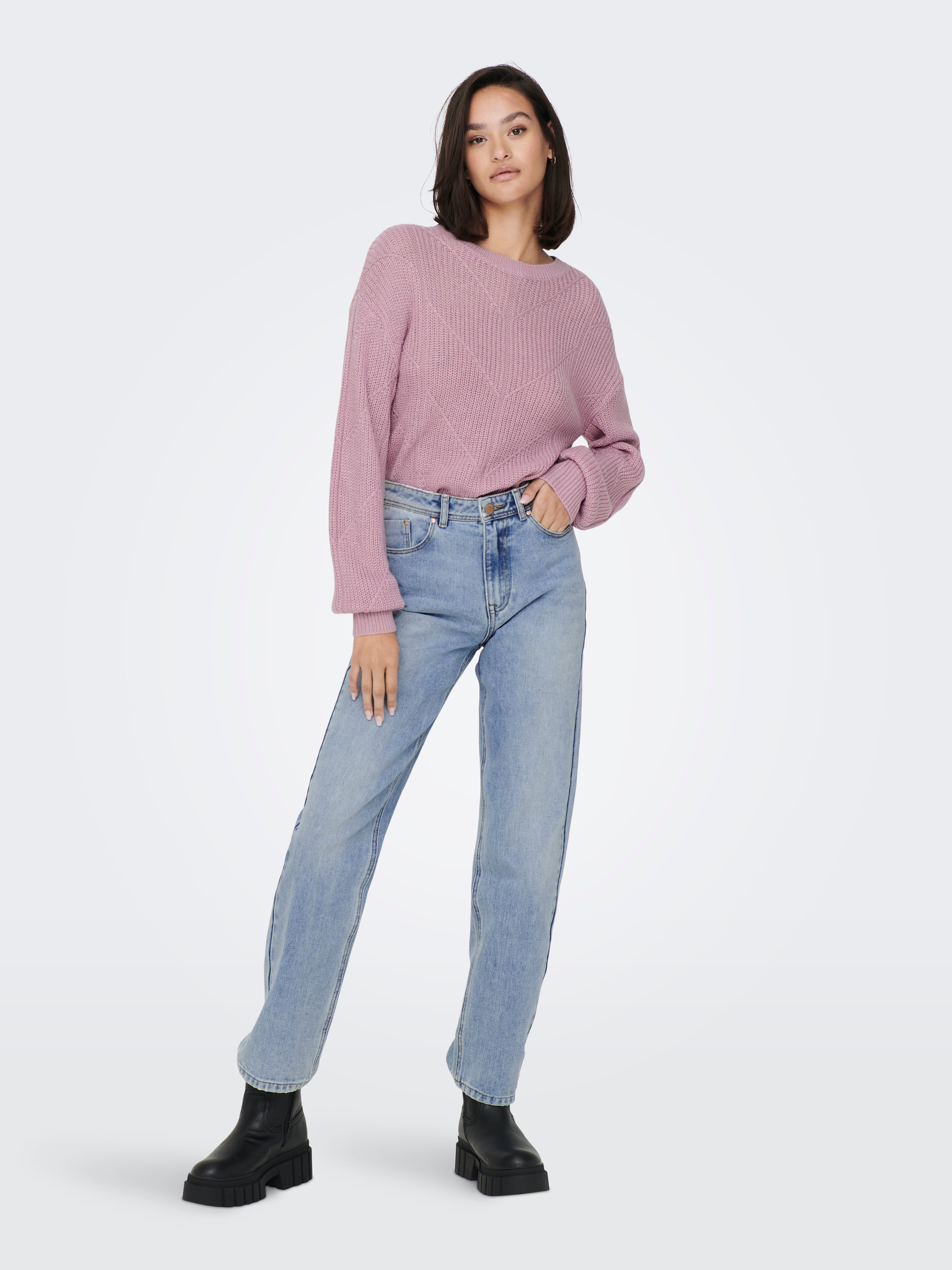 JDYLENETTE Strickpullover Mauve Mist