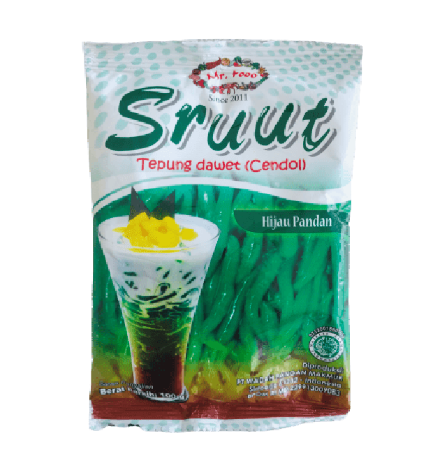Sruut Tepung Dawet Cendol Hijau Pandan 100g