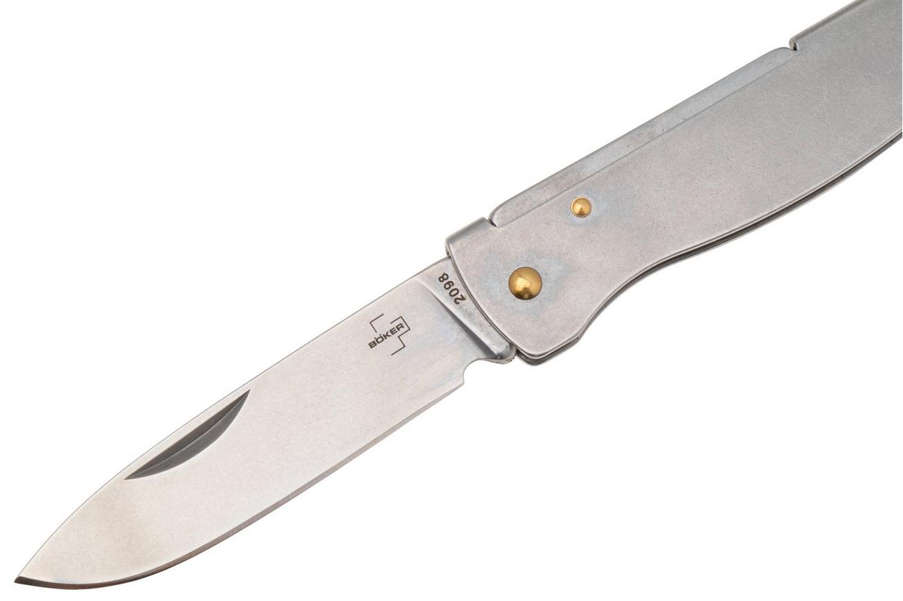Böker Plus Atlas Mini 01BP0024 Stonewashed 12C27, Stainless, sleutelhangerzakmes