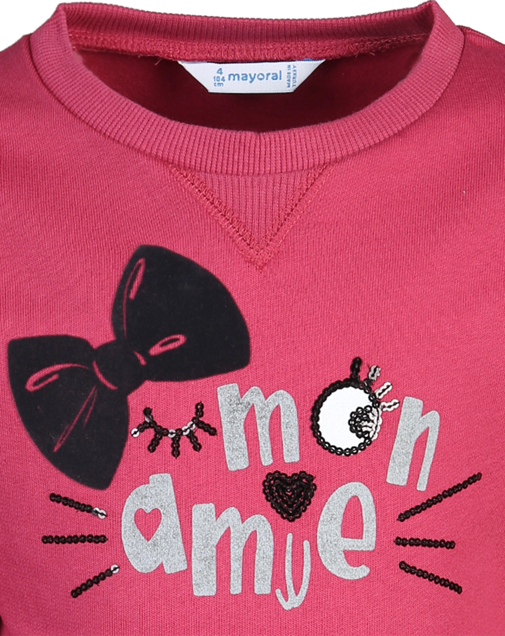 Sweatkleid MON AMIE in himbeere