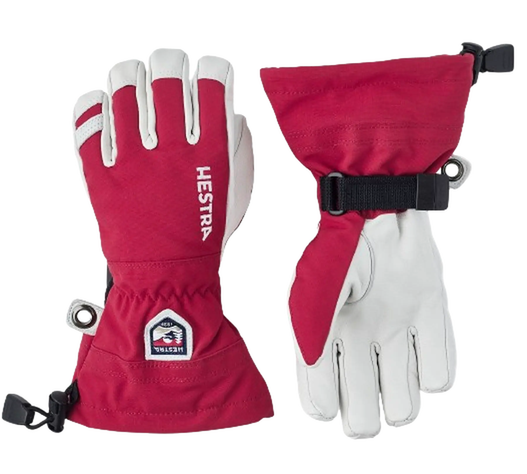Hestra Army Leather Heli Ski Jr Handsker | SkatePro