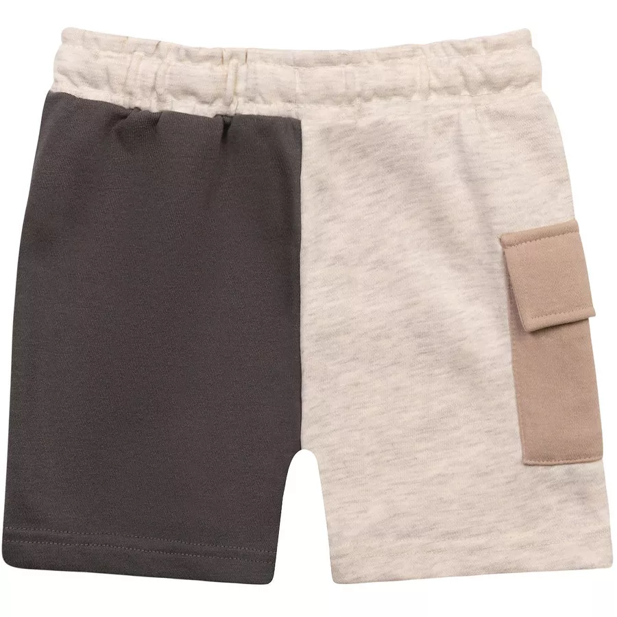 MINOTI Sweatshirt und Shorts im Set BeigeBraun