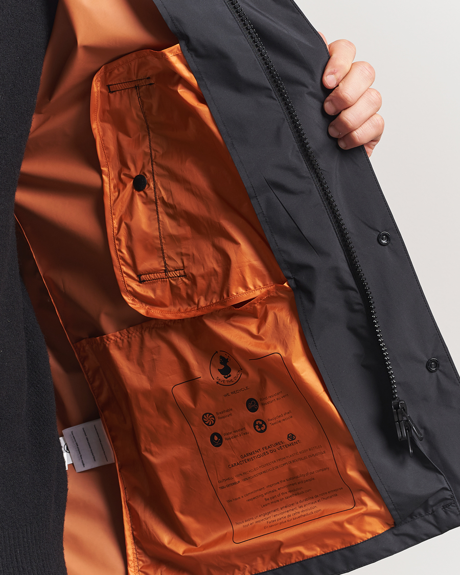 Save The Duck Ghibli Wind/Water Resistant Hooded Jacket Black