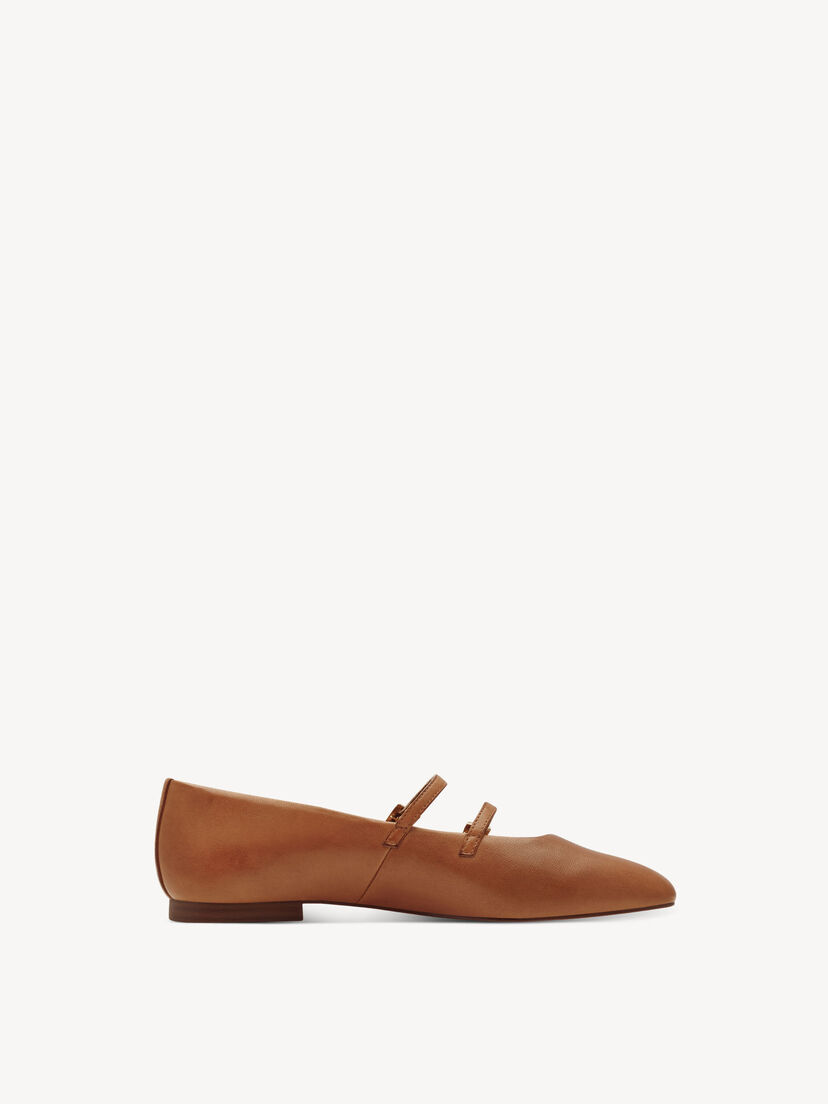 Leren Ballerina - bruin