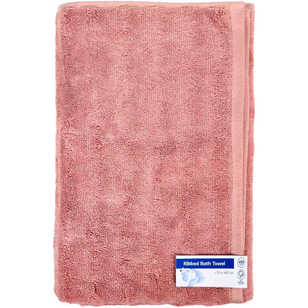 Serviette de bain côtelée