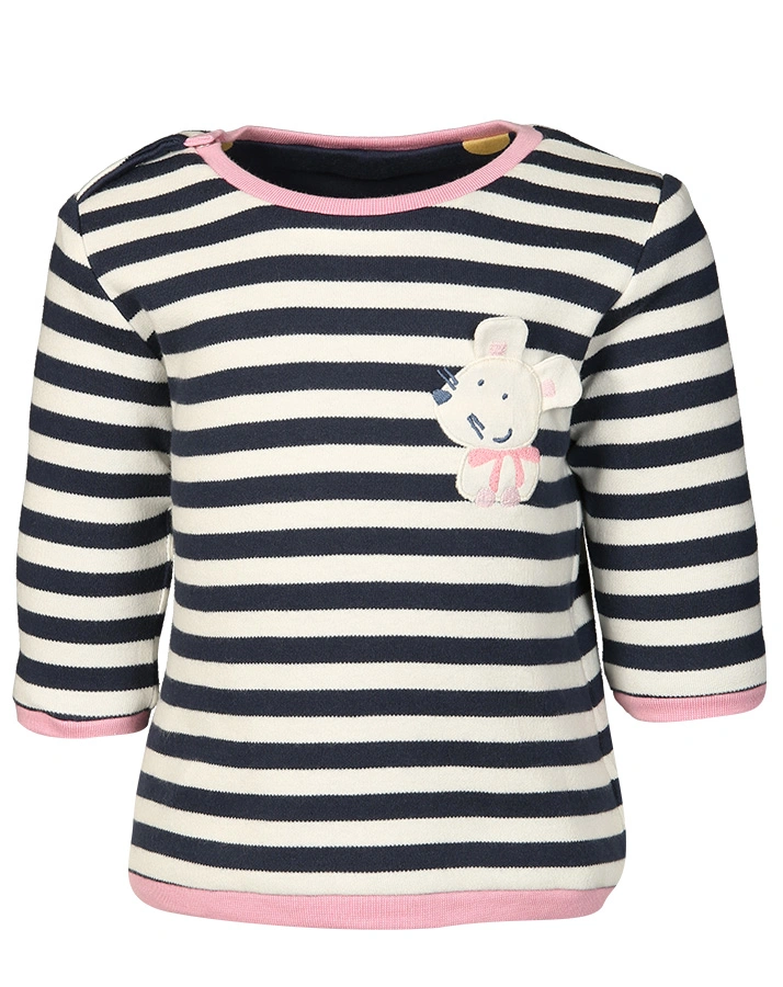 Wende-Langarmshirt DOTS in dunkelblau/weiß gestreift