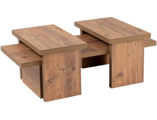 CONCEPT1 - Table basse Sanctuaire Pin atlantique 110 x 45 x h30cm