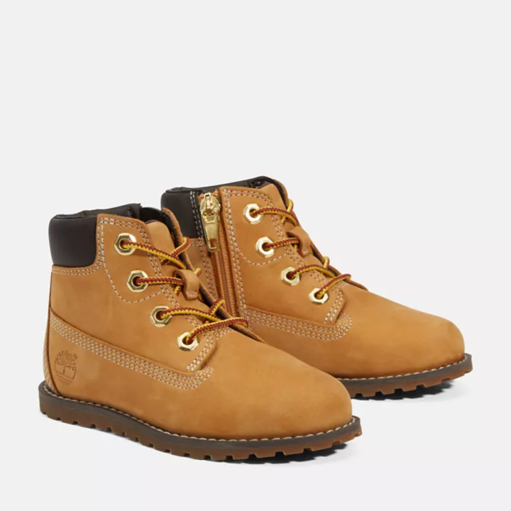 6-Inch Boot Pokey Pine pour tout-petit en jaune