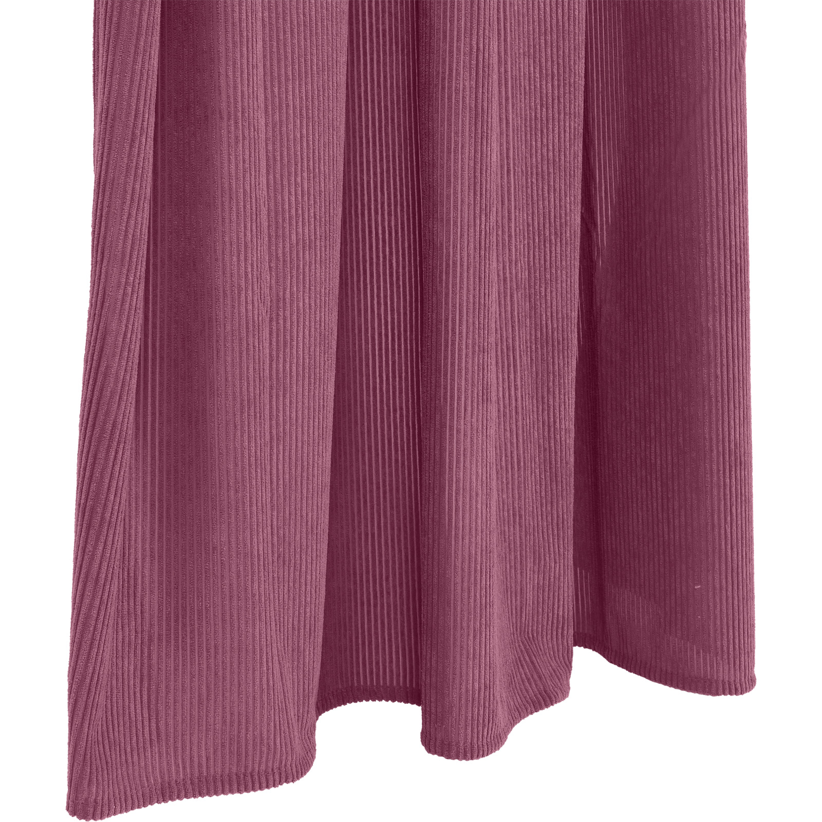 Fertigvorhang Rippenoptik mauve 140 x 250 cm