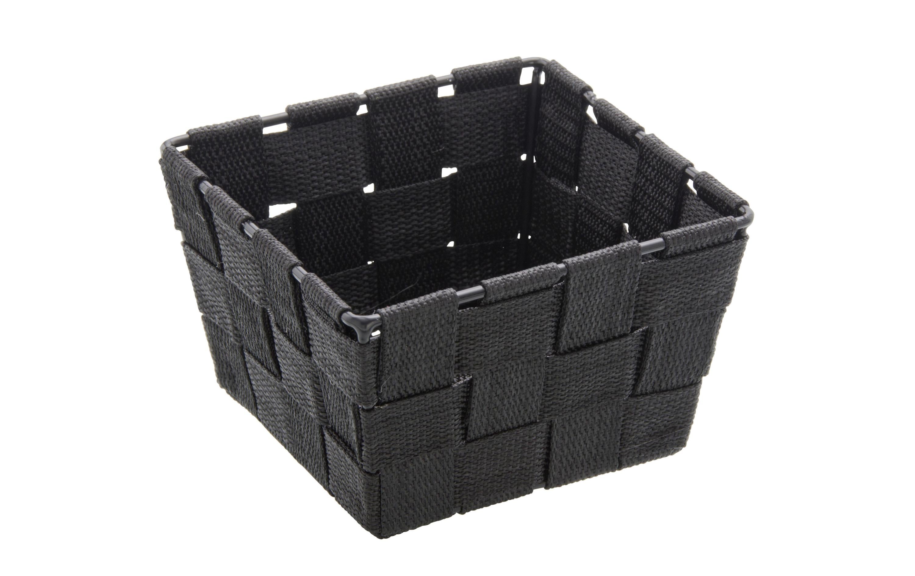 Aufbewahrungskorb Adria Mini Square 14 x 14 x 9 cm, SchwarzMini Aufbewahrung