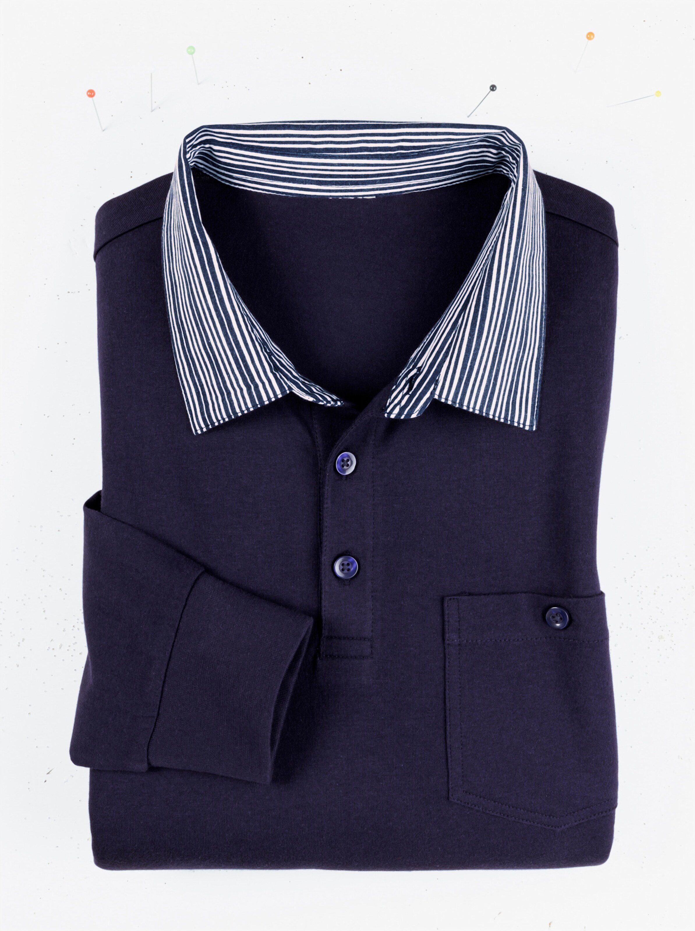 Langarm-Poloshirt