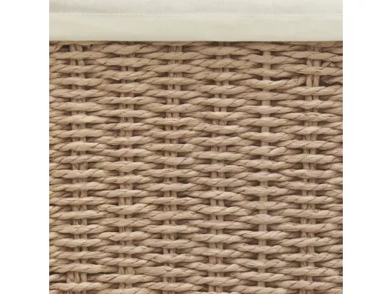 Paniers à linge en papier cordé taupe avec corbeilles (Lot de7)