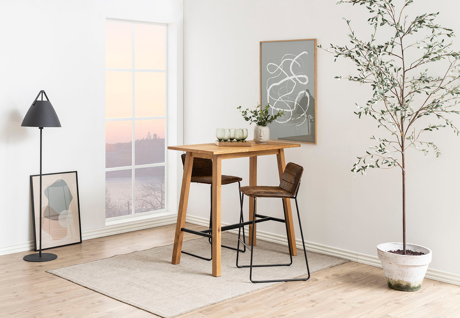 Bartafel Jela 117x58 cm eiken