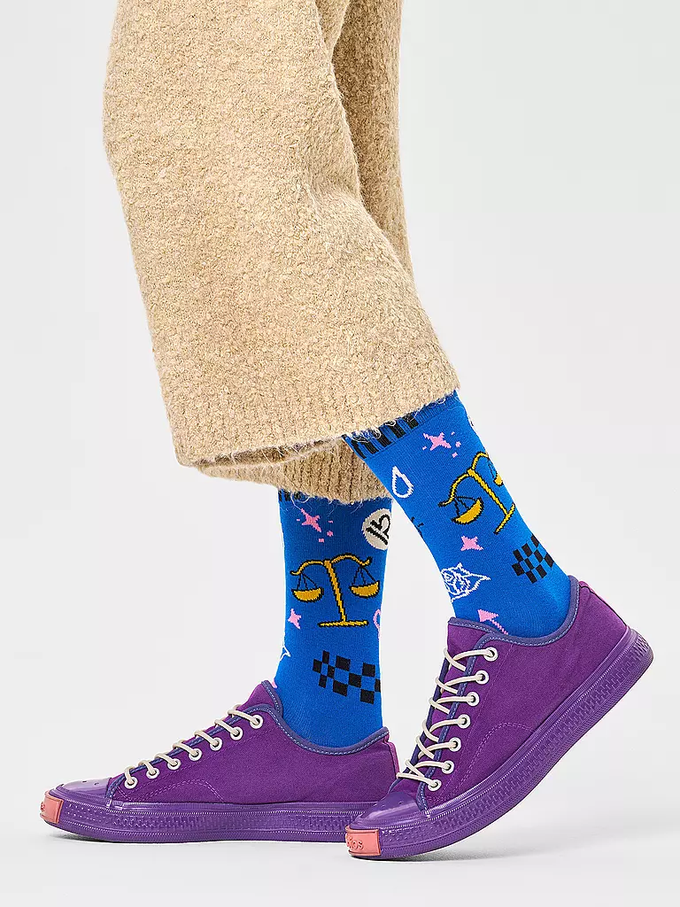 HAPPY SOCKS Herren Socken 41-46 WAAGE pink blau