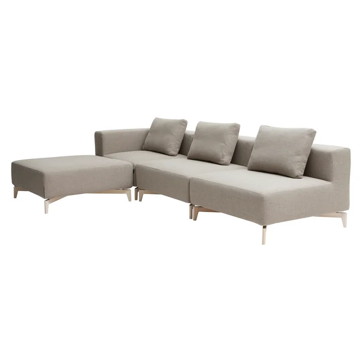 Softline - Passion Modulsofa, Eckelement, Esche / Vision beige (446)