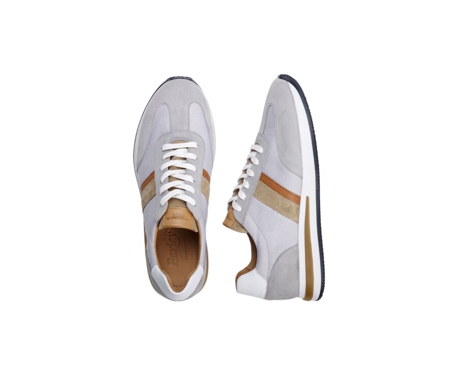 Sneakers homme Gris Clair et Beige  - KEILIRA