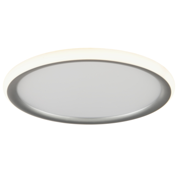 Brilliant LED plafondlamp Carloz zilver Ø30 cm