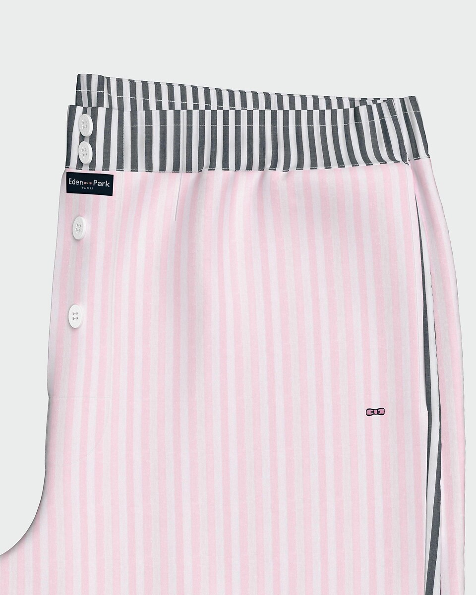 EDEN PARK<br>Shorts de pijama com calças listradas