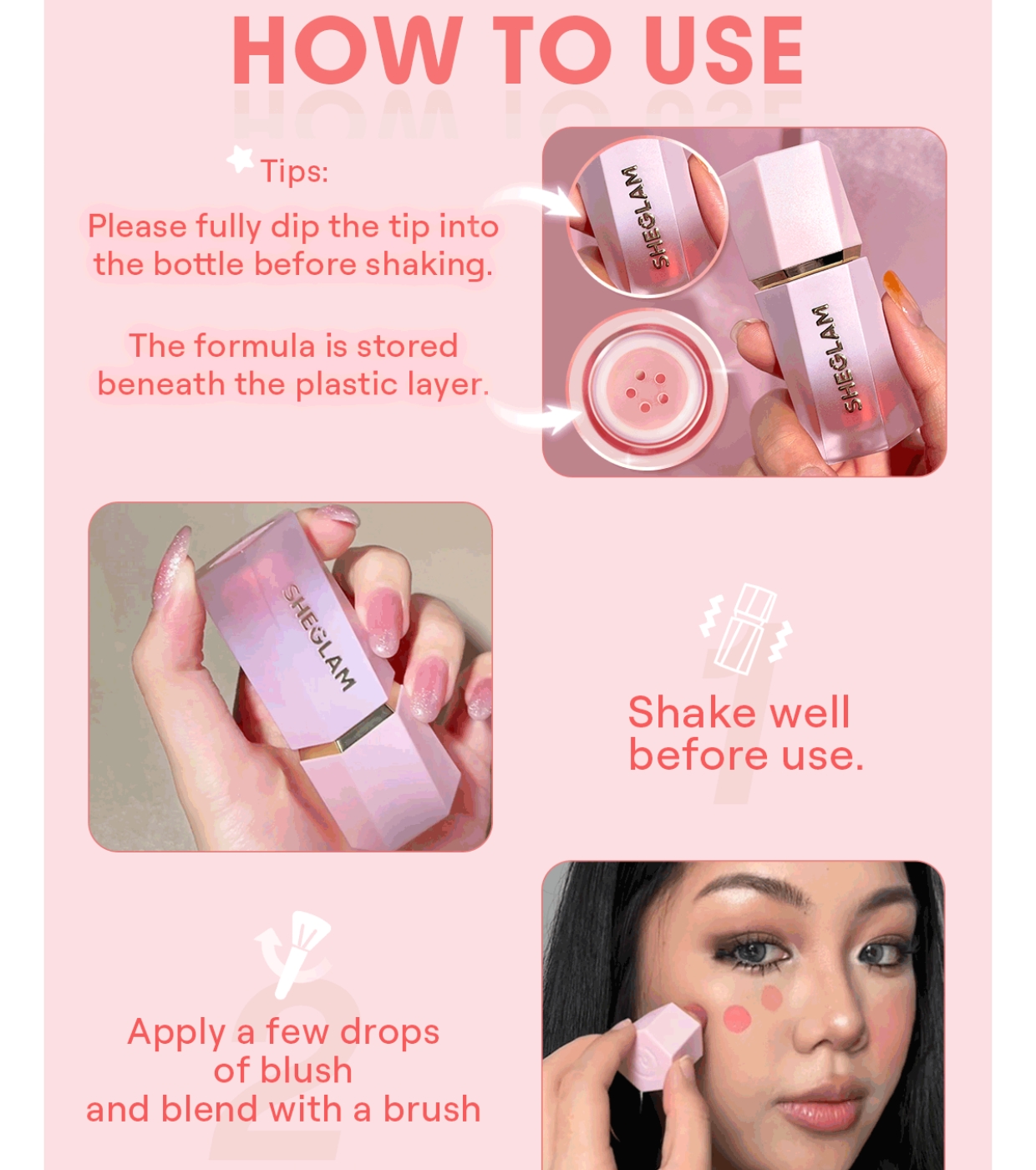 SHEGLAM - Blush Líquido Color Bloom - Swipe Right
