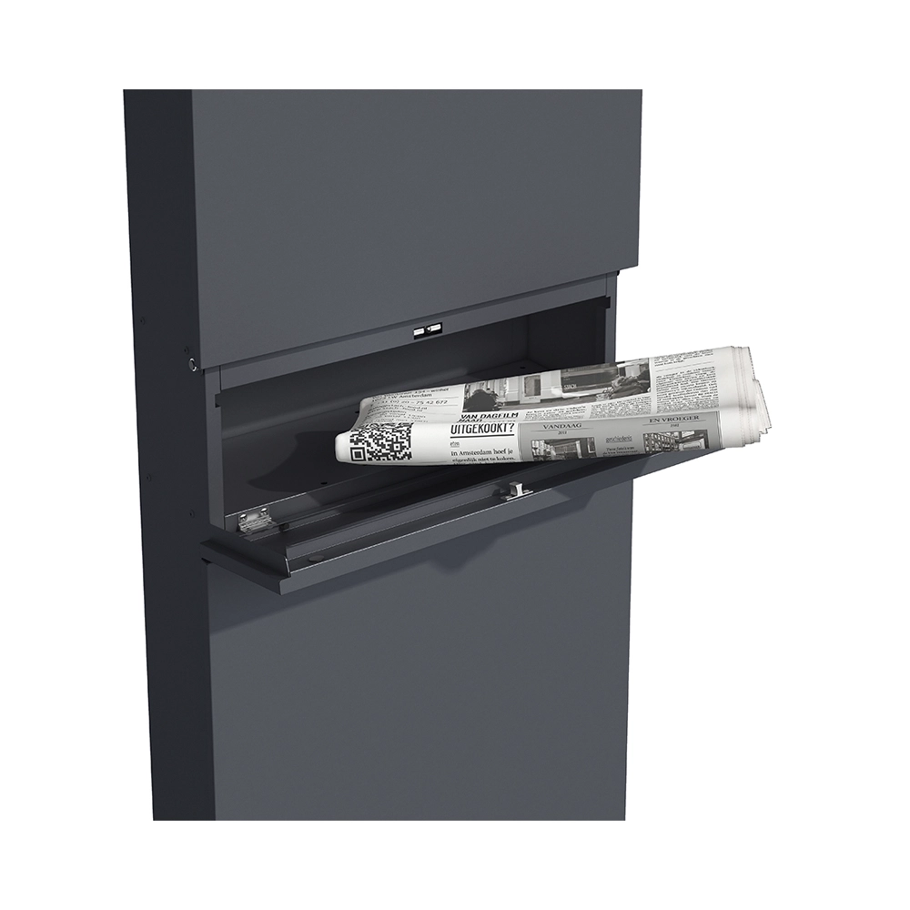 Holmberg Paket-Briefkasten schmal 39.5x14.2x115cm anthrazit