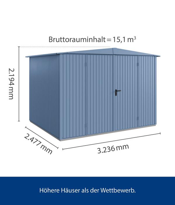 Hörmann Berry-Gerätehaus Classic-S Typ 3,