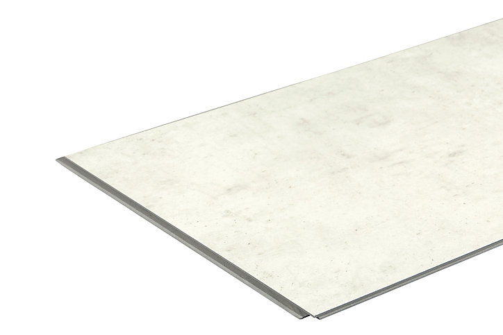 Panneau PVC Ciment gris béton clair 40 x 260 cm Dumawall