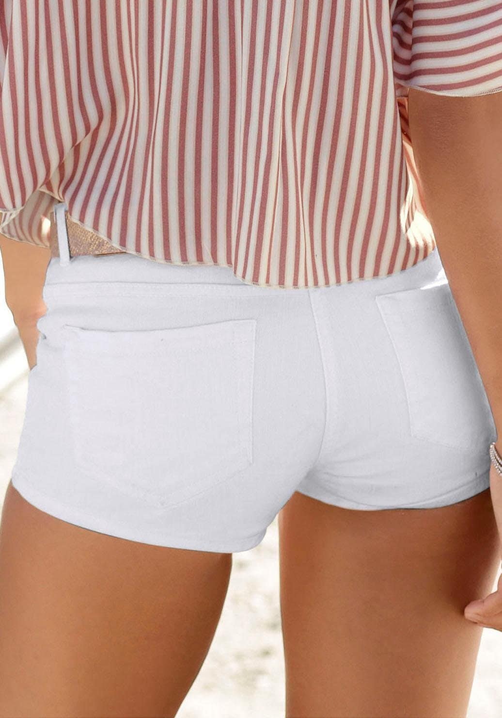 Buffalo Hotpants  mit Taschen, kurze Hose, Jeansshorts, elastisch