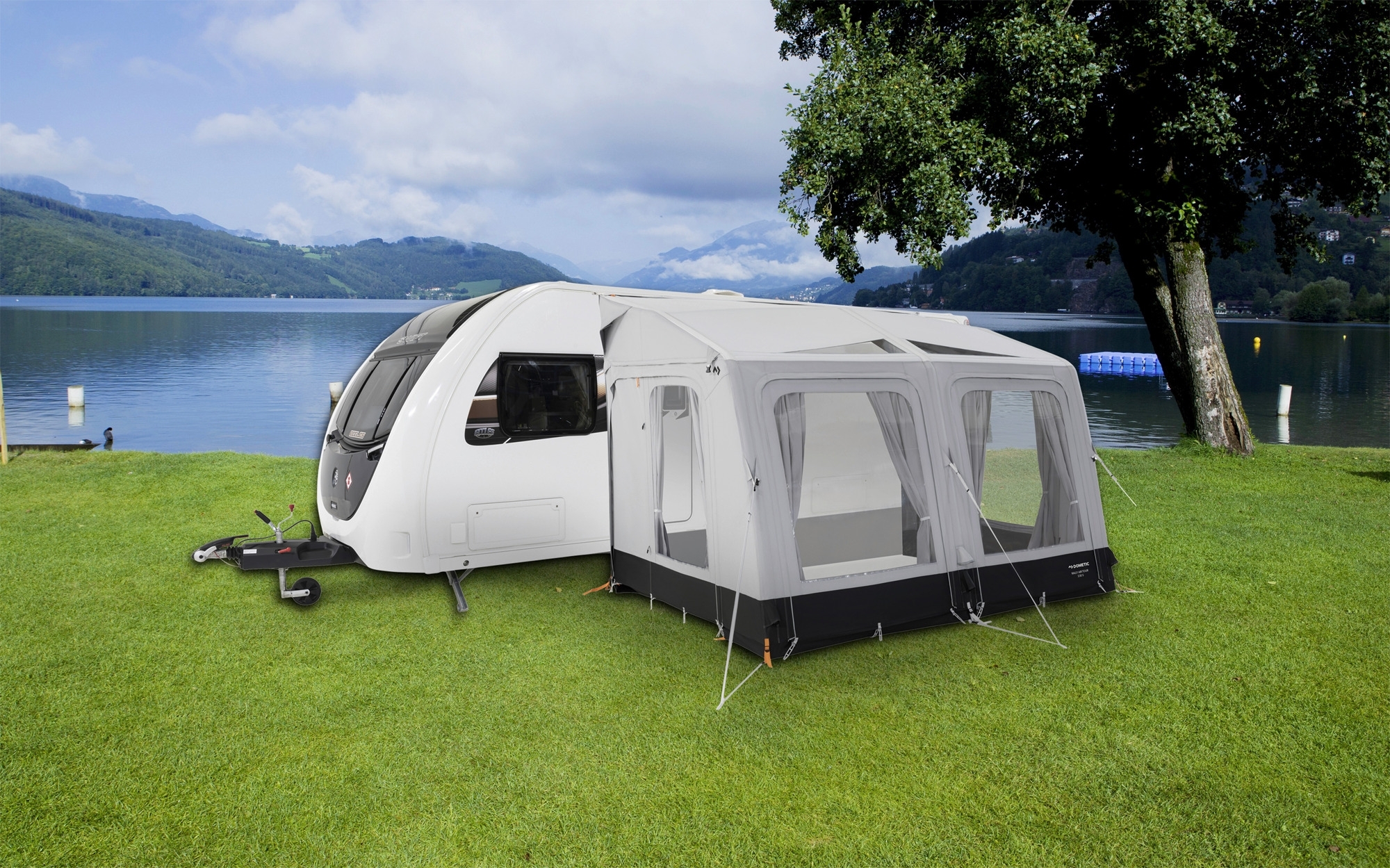 Dometic Rally Air Tour 200 S aufblasbares statisches Vorzelt für Wohnwagen und Wohnmobile 2 Meter