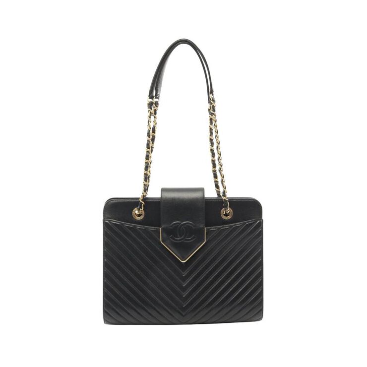 Chanel Vintage Chanel Shoulder Bag Black