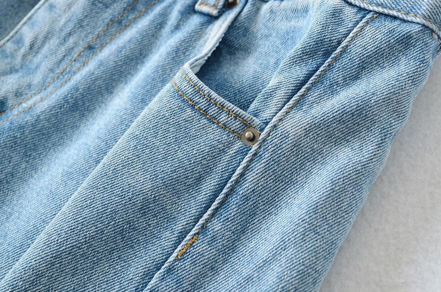 Avauntgardo - High Rise Washed Wide Leg Jeans