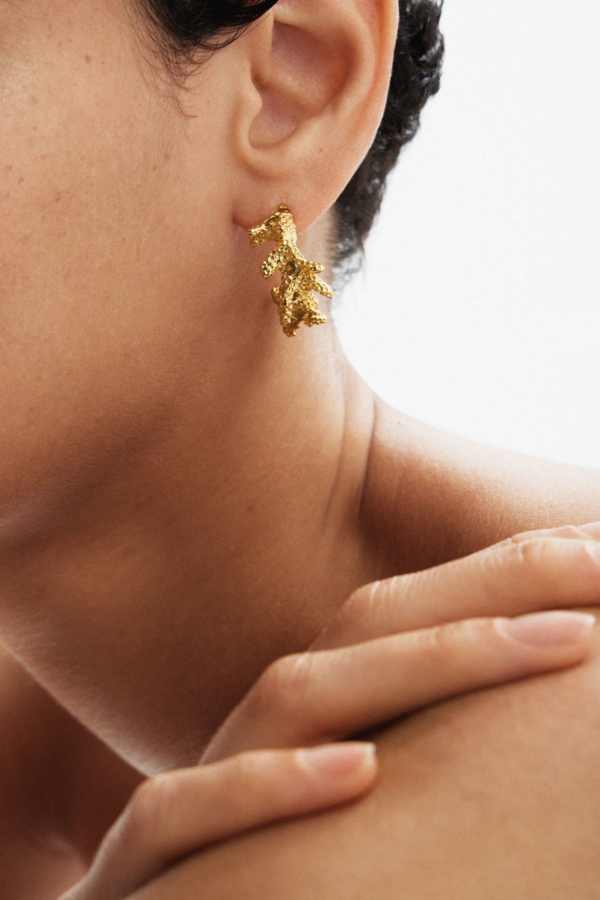 Boucles d'oreilles plaquées or Zalio