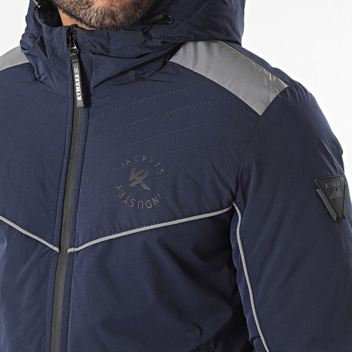 Doudoune Capuche Bleu Marine