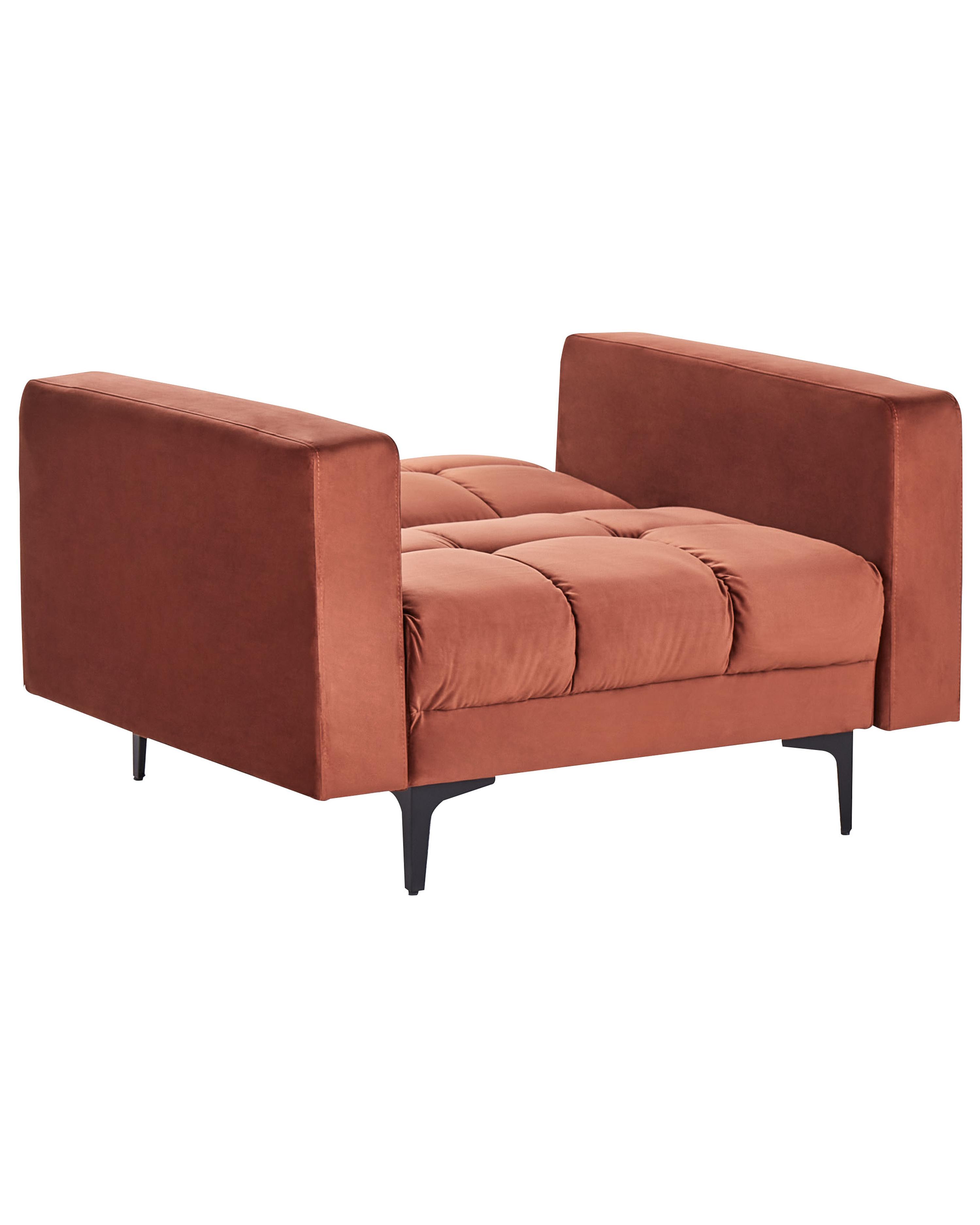 Fauteuil ALNES Fluweel Lichtrood
