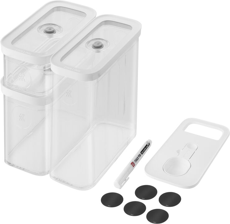 Zwilling Fresh & Save CUBE Sæt M5 gennemsigtig-hvid Transparent-hvid