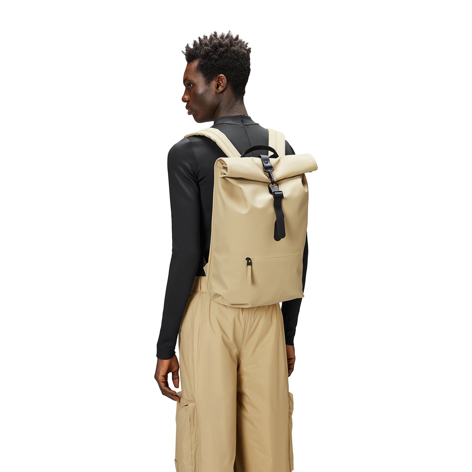 Rains Rolltop Rucksack W3 sand