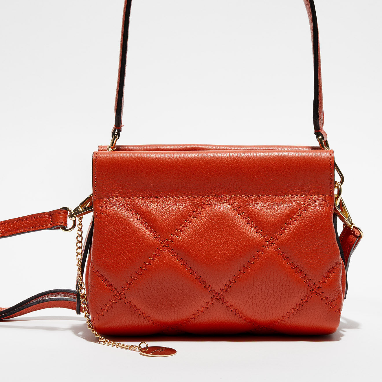 Christian Laurier Sac bandoulière en Cuir Pénélope orange - 23x19x7 cm