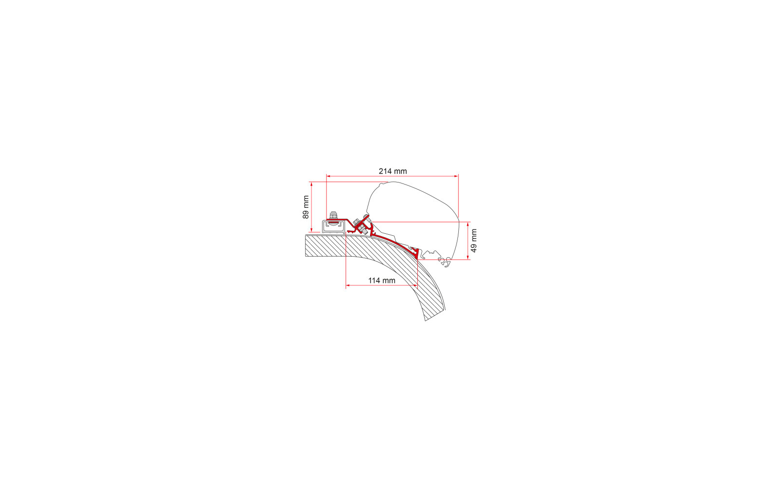 Fiamma Rapido Distinction Markisenadapter für Fiamma F80/F65 400 cm