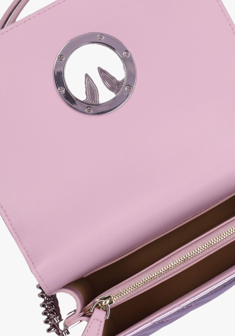 PINKO paarse pinko schoudertas love click mini metal