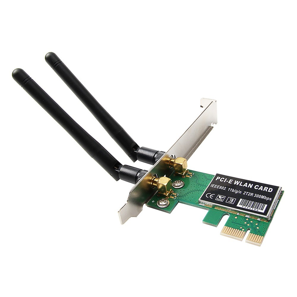 (1200Mbit/s) 5.8Ghz / 2.4Ghz Dualband PCIe x1 WiFi Wireless Netzwerkkarte für PC / Computer Adapter - Schwarz