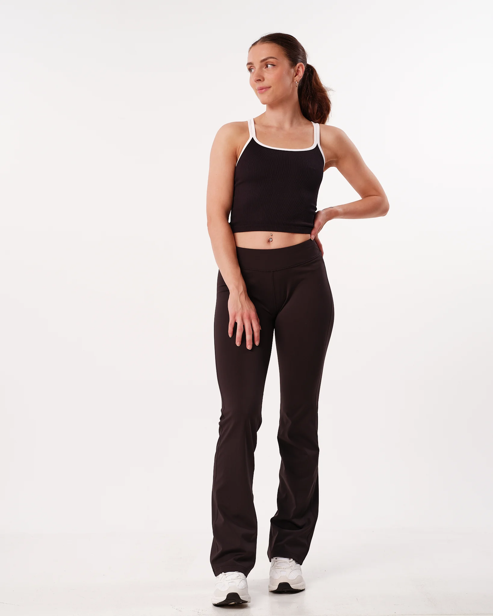 Bumpro Perfect Rib Crop Top Black\White