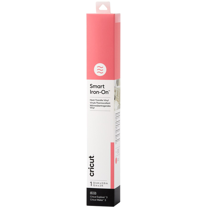 Cricut Aufbügelfolie Smart 33 x 91 cm, 1 Stück, pink