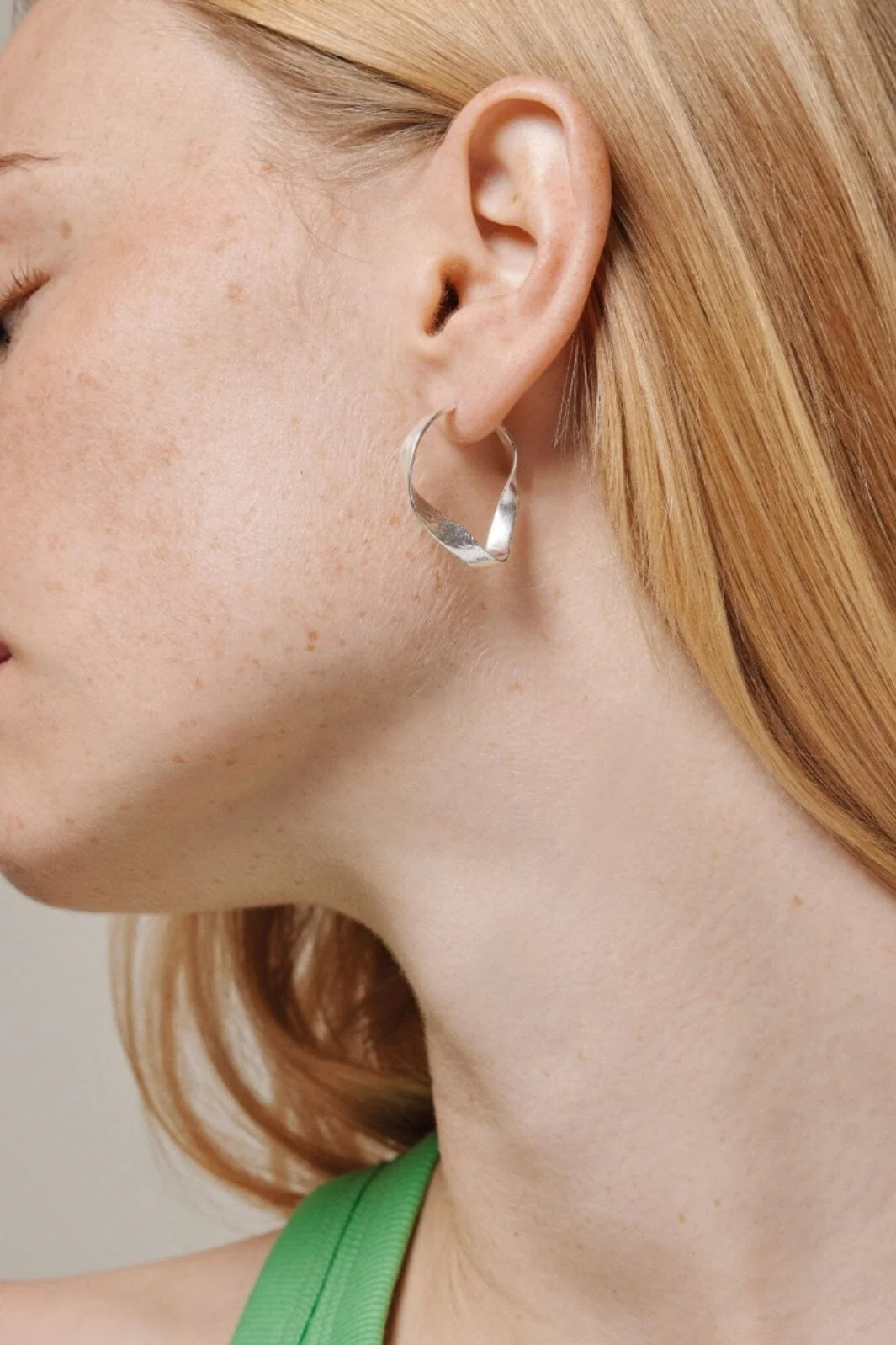 Enamel Copenhagen Hoops, Scarlet Small 925s m