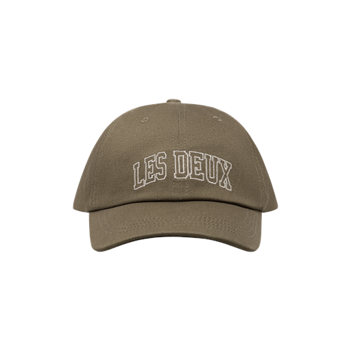 Les Deux Blake Dad Cap, Olive Night/Light Sand, One size