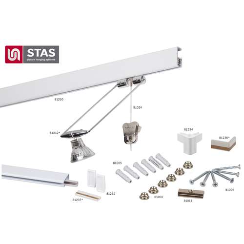 STAS multirail Bilderschiene, 12 Volt