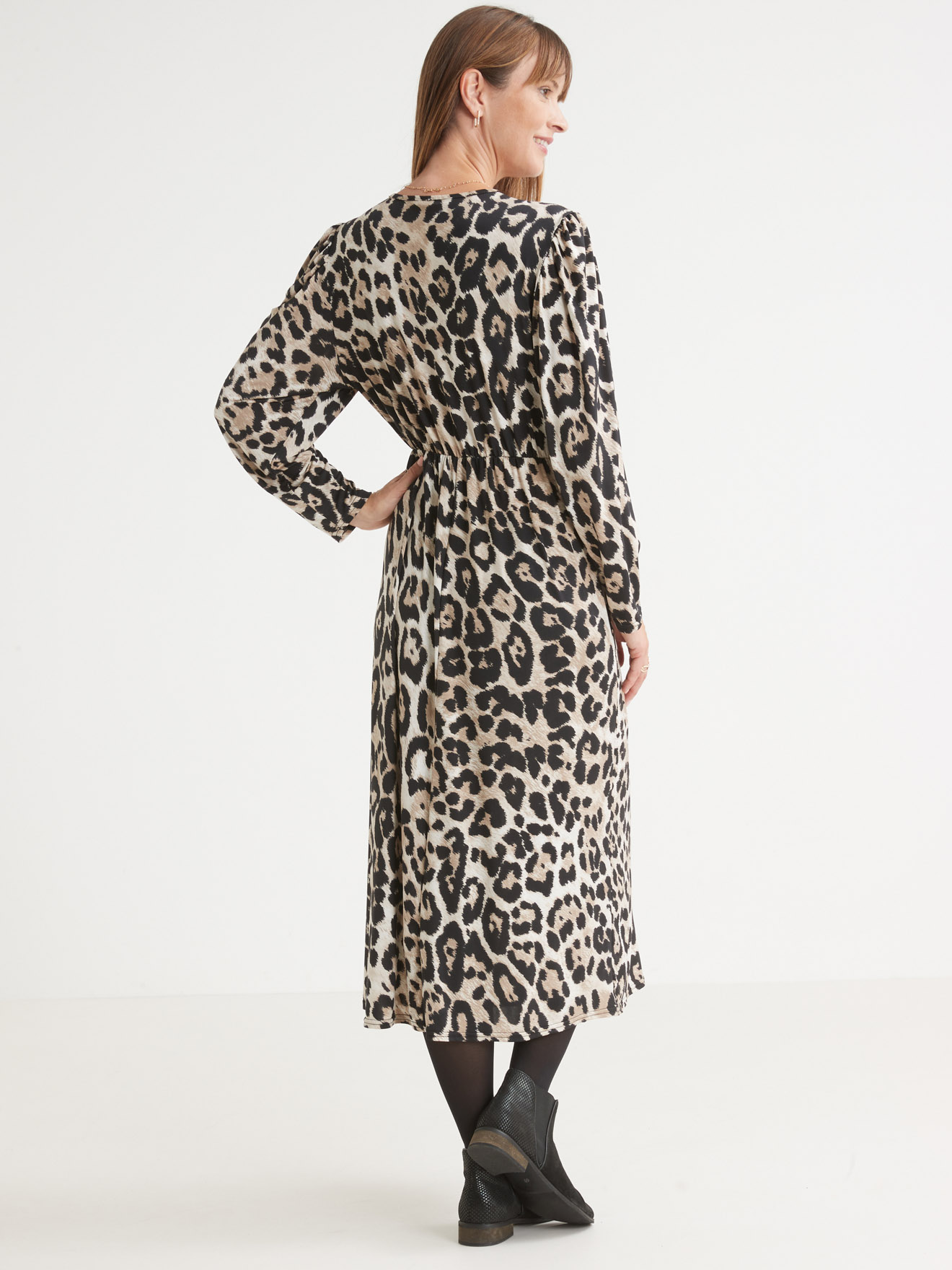 Robe longue en maille fluide
