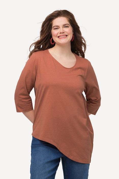 Shirt, Rundhals, 3/4-Arm, Biobaumwolle