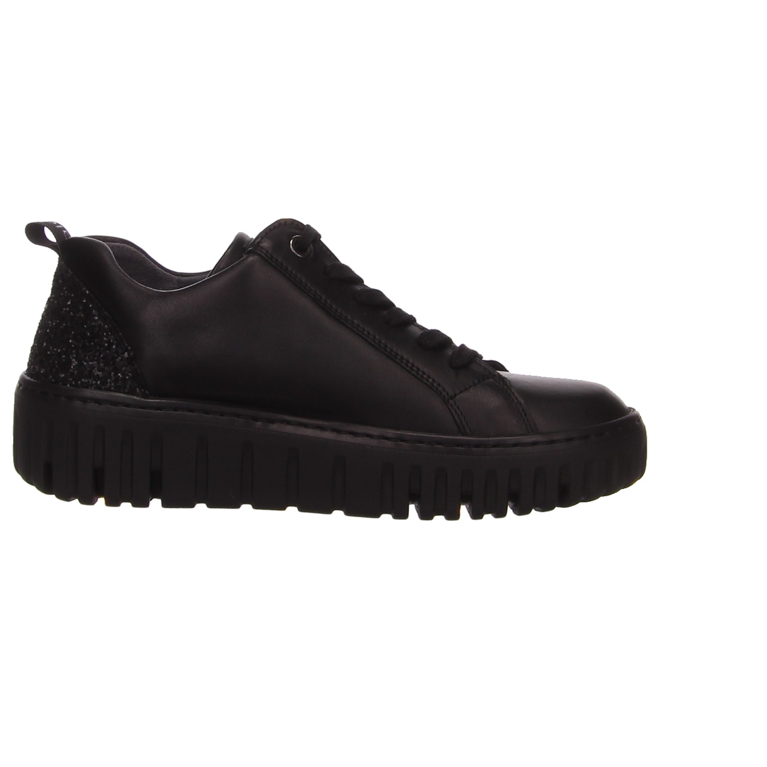Waldläufer Sneaker schwarz schwarz
