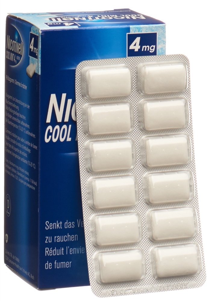 NICOTINELL Gum Kaupast 4 mg cool mint Blist 96 Stk